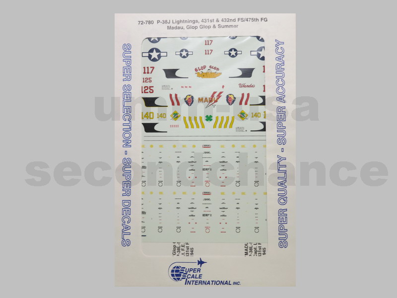 SSI72-780 P-38J Lightnings (SCH) 1/72